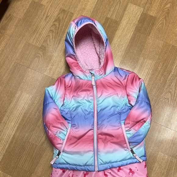 London Fog Unicorn Snow Bib & Gerry Fleece lined Jacket EUC - Picture 3 of 8